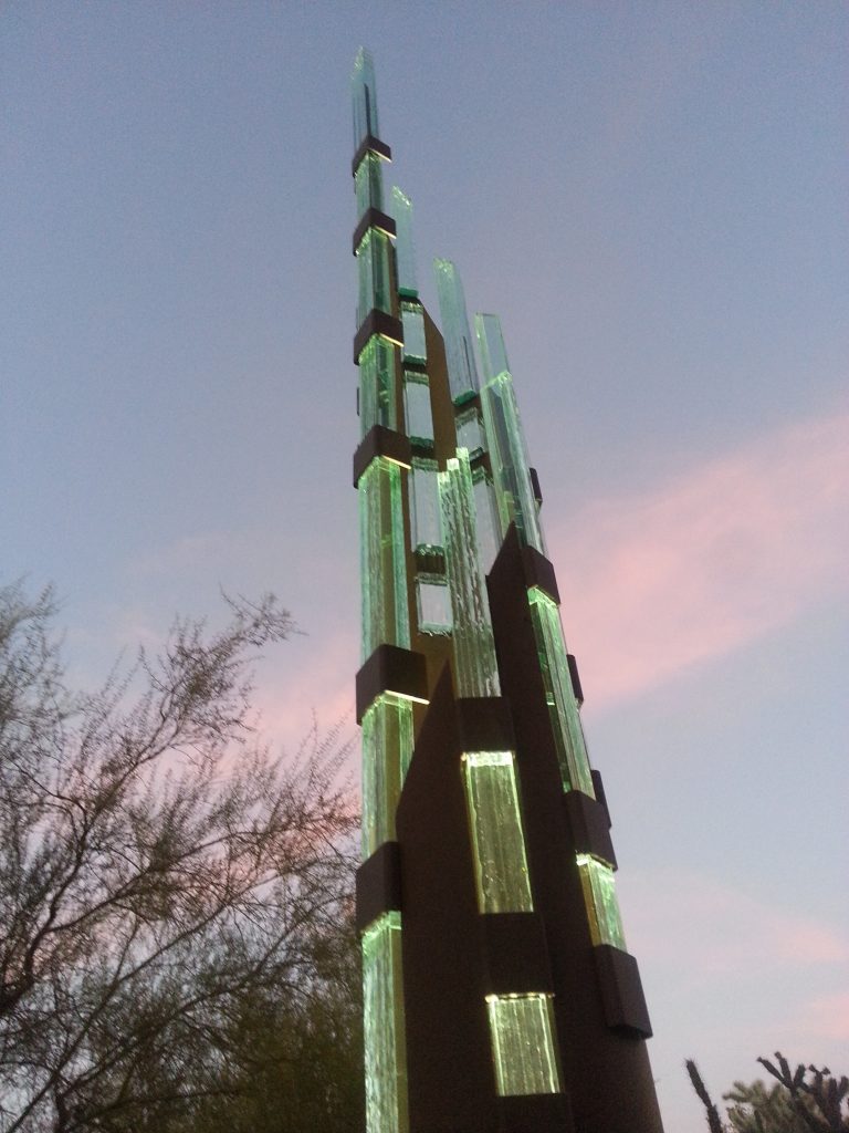 Fountain of Light Art Piece